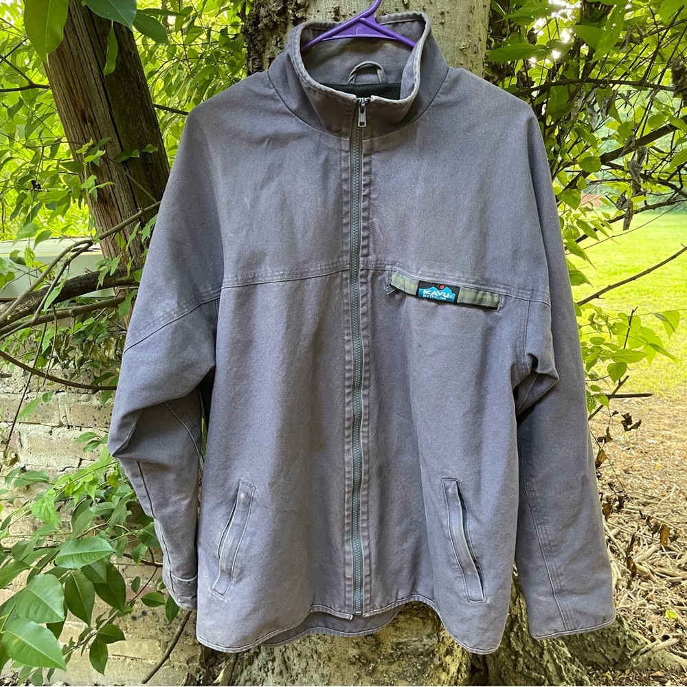 Vintage 90s kavu full zip canvas jacket Faded purple carhartt Men’s Size Large